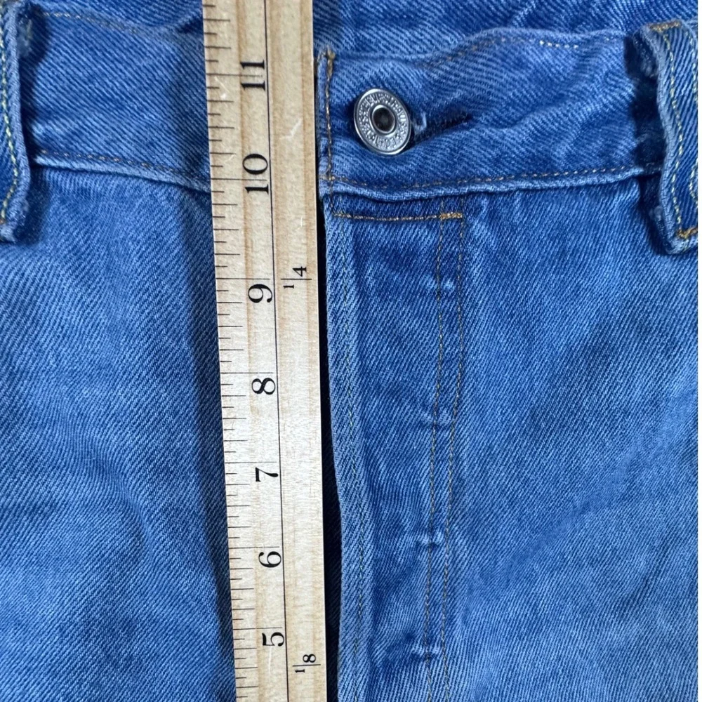 Levi's 501 Original Fit Jeans Mens 36x32 Blue Medium Wash Straight Leg Denim